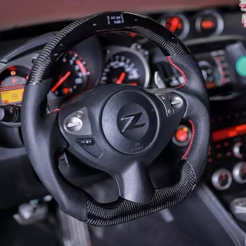 Carbon Fiber LED Steering Wheel (370Z) - VQ Boys Performance - VQ Boys Performance